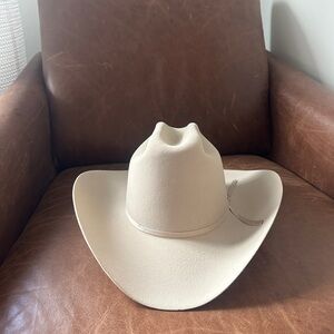 Stetson White and Brown Cowboy Hat